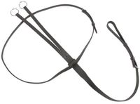 Kavalkade Lederen martingaal met ringen, Cob, Zwart