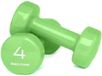 Bodytone Dv4 Haltère 4 kg PVC vert 2 unités 4 kg