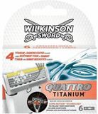 Wilkinson Sword Wilkinson Quattro Titanium Scheermesjes - 6 stuks