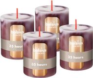 Bolsius Stompkaars - Marmer - Rood - 8 cm - 4 stuks