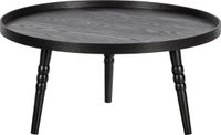 WOOOD Ponto Bijzettafel - Hout - Zwart - 36x75x75