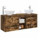 vidaXL Badkamerkastenset 3 st Gerookt eiken 49,5 x 41 x 64,5 cm