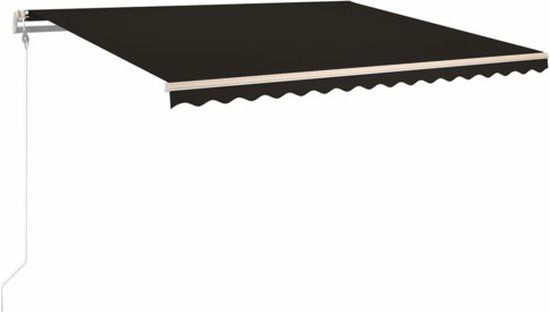 vidaXL Luifel automatisch uittrekbaar 450x350 cm antracietkleurig