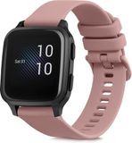 kwmobile horlogebandje geschikt voor Garmin Venu Sq Music / Sq polsband - Smartwatch bandje van TPU - Activity tracker horloge band in oudroze