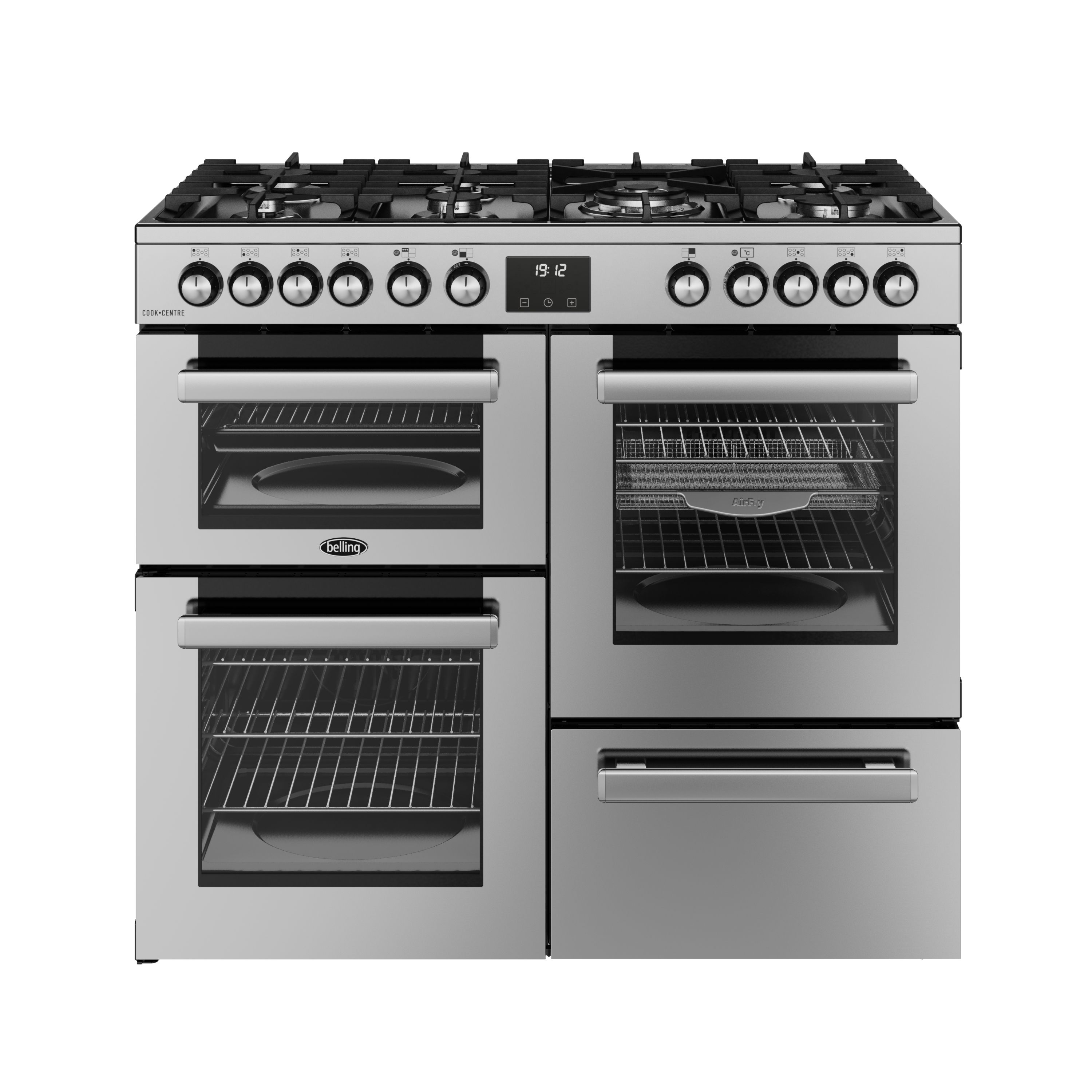 Belling Range Cooker - 99.6cm - Stainless Steel