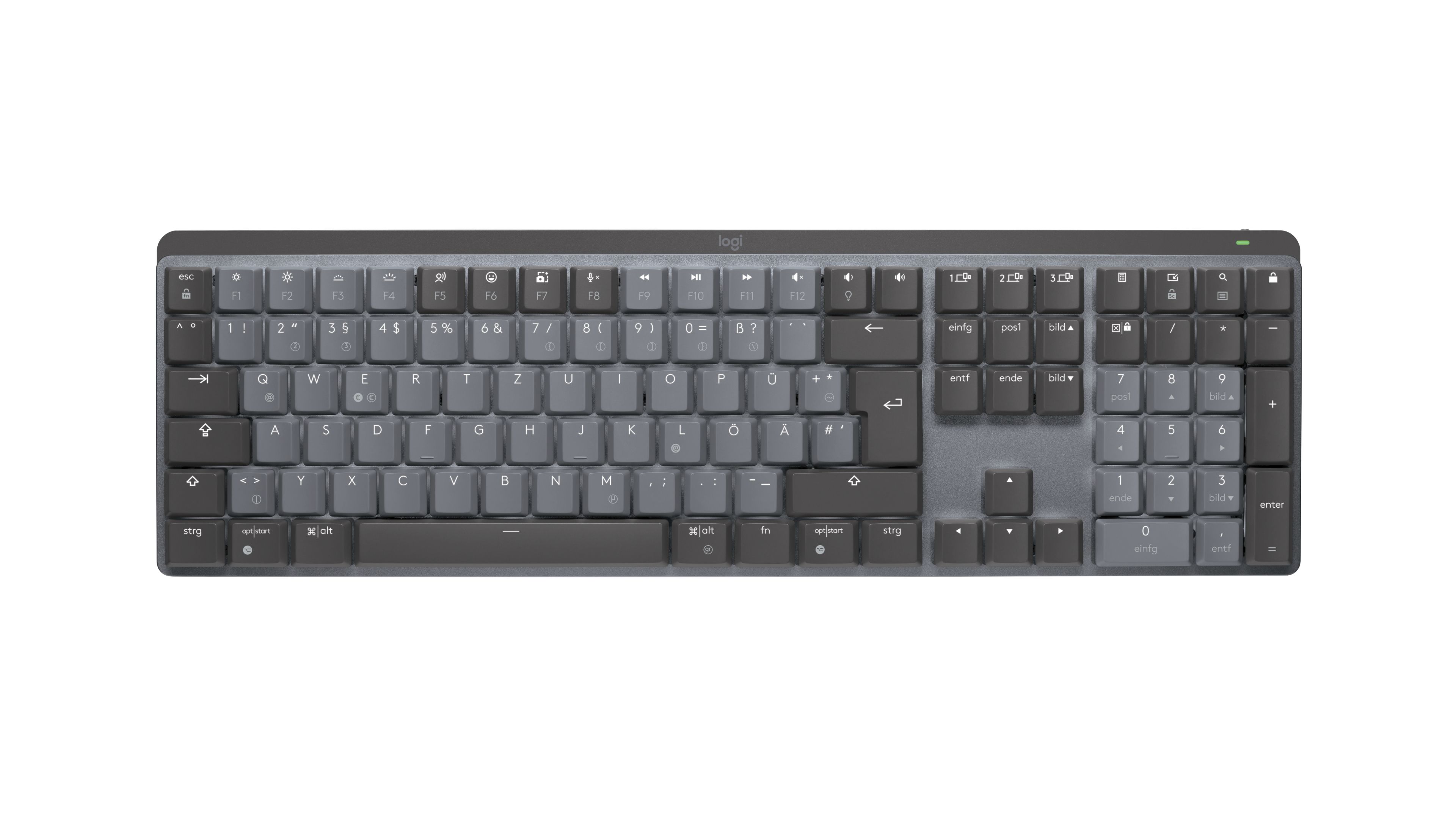 Logitech MX Mechanical Kantoor RF-draadloos + Bluetooth QWERTZ Duits Grafiet