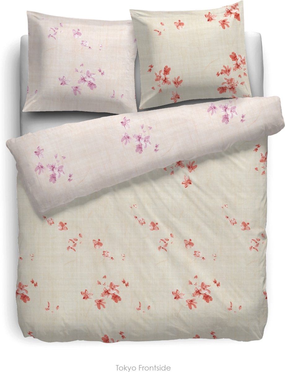 Heckett & Lane HNL Velvet Touch Tokyo Dekbedovertrek - Litsjumeaux XL - 260x200/220 cm - Lila