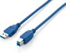 Equip USB 3.0 A Male naar USB 3.0 B Male - 1 m