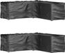 vidaXL L-vormige Tuinmeubelhoes - Zwart - 285x285x90 cm - 2 stuks