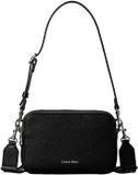 Calvin Klein Vrouwen Webbing 2X Strap Camera Bag LV04F3656G Crossover, Zwart (Zwart), One Size