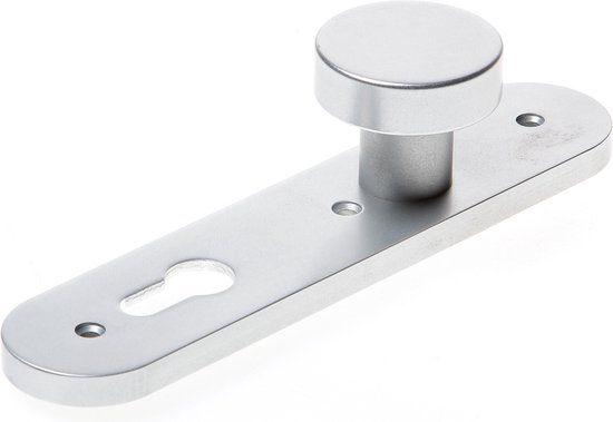 Nemef Binnendeurslag F1 Knop-kruk - 3253FP/B - aluminium - 72 mm