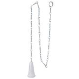 Wolfpack 4100010 WC-kastketting met kunststof knop, aluminium
