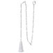 Wolfpack 4100010 WC-kastketting met kunststof knop, aluminium