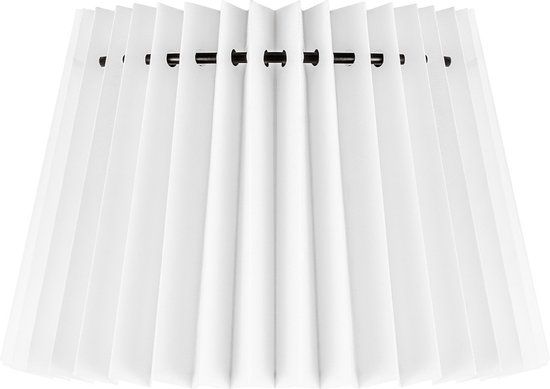 Home Sweet Home Papieren Gevouwen Lampenkap Conisch Wit E27 Fitting