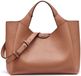 Dkny Willa Satchel Schoudertas Bruin Polyester Unisex Volwassenen Effen Hot Cocoa