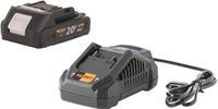 Procraft Starterset 20 V 20/4A snellader + 1x 20/2A accu 2,0 Ah