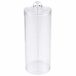 5five wattenschijfjes organizer - rond - H18 x D6 cm - transparant - kunststof