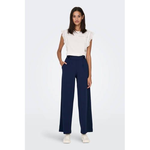 JDY High Waist Wide Leg Trousers - JDYGEGGO - Pink