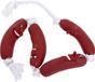 Flamingo Latex Saucisse - Jouet pour chien - 72 cm - Rouge