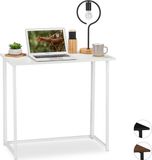 Merkloos Relaxdays Bureau inklapbaar - wit