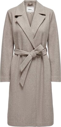 Only Jas Onlalvilda Life Wrap Coat Otw Noos 15314362 Simply Taupe/melange Dames Maat - S