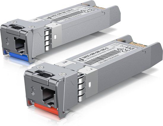 Ubiquiti UACC-OM-SM-10G-S-20 - SFP (mini-GBIC) transceivermodule - 10GbE - 10GBASE-BiDi - LC enkele modus - maximaal 10 km - 1270 nm / 1330 nm (pak van 20)