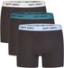 Happy Shorts Boxer Jersey Mannen Zwart Hartjes 3-pack