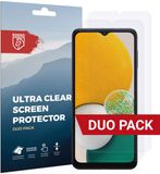 Rosso Clear Screen Protector Duo Pack Geschikt voor Samsung Galaxy A13 5G/A04s Ultra