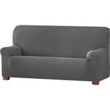 ECOMMERC3 Bi-elastische jacquard-bankhoes, 4-zits, volledige bescherming, ademend en precies passend, grijs, bankovertrek compatibel met verschillende soorten bankmodellen