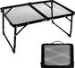 OEM Draagbare Opvouwbare kleine Campingtafel met hittebestendig Gaastafelblad - In Hoogte Verstelbaar - Ideale bijzettafel voor Kamperen, Picknicken, Vissen, BBQ en Tuin