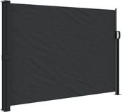 vidaXL Windscherm uittrekbaar 140x500 cm zwart
