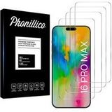 Phonillico® Gehard glas voor iPhone 16 PRO MAX [Pack 4]