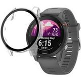 Phonillico® Garmin Forerunner 255 / 255 Music Transparante Hoes met Gehard Glas Schermbeschermer