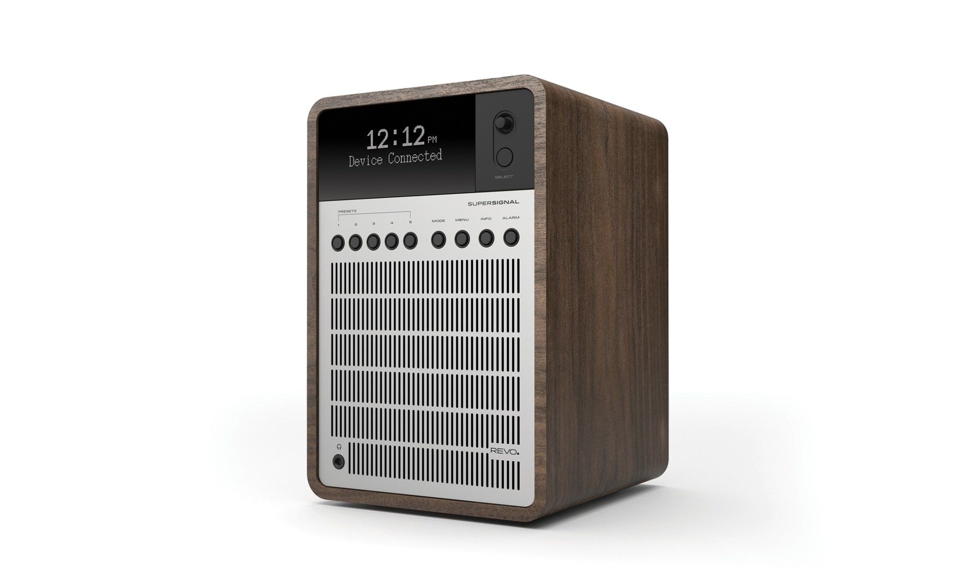 Revo SuperSignal Draagbare Radio - DAB/DAB+/FM - Zilver/Walnoot