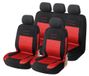 Merkloos Autostoelhoezen Set - Universeel - Rood - Voor Voorstoelen en Achterbank