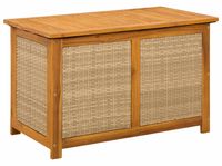 vidaXL Tuinopslagdoos 141 l massief acaciahout 90 x 50 x 56 cm beige