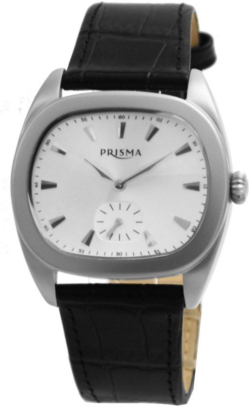 Prisma Panda Prisma Herenhorloge P.2144 Lederen band Edelstaal
