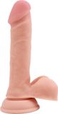 Realistische Pure Naturally - Undressed Debater - Liquid Siliconen Dildo - 19,2 x 3,6 cm - Lichte Huidskleur