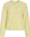 VILA cardigan VILORY Ronde hals Pastel Yellow XXL