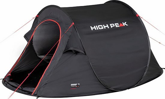 High Peak Vision 3 Tent, black 2020 Pop-up tenten