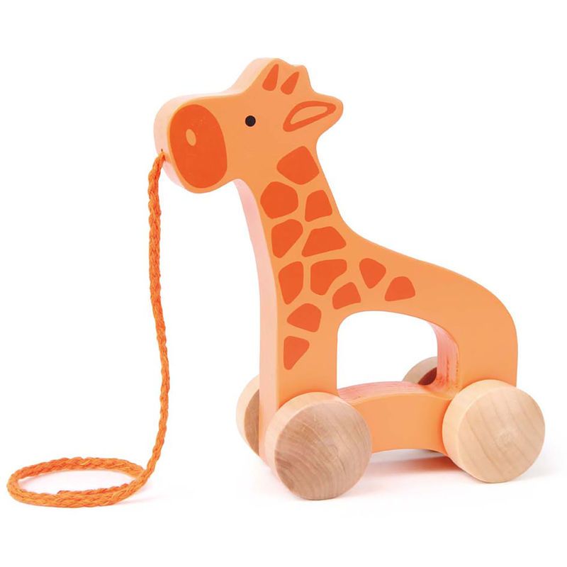 Hape E0906 - Trekspeelgoed - oranje - hout - 12 maanden+