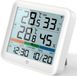 Iqonic Draadloos Weerstation - Digitaal - Binnen & Buiten - Met Buitensensor - Wit