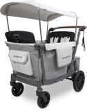WonderFold L4 Bolderkar - Kinderwagen met 4 zitplaatsen - Opvouwbaar - Grijs