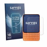Savvies Screenprotector voor Unihertz Titan 2 Elite Pro - Folie Beschermfolie transparant 18 Stuks