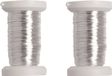 Glorex Hobby 3x stuks zilver metallic bind draad/koord van 0,4 mm dikte 40 meter