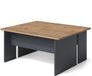Vicco Salontafel set Duvo, Goudkleurig Eiken/Antraciet, 135 x 50 cm Set van 2