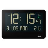 Braun BC14B-DCF Wandklok Zendergestuurd 261 mm x 173 mm Zwart