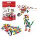 Basic Fun K'NEX Deluxe Bouwset – 408 Onderdelen – Bouw Tot 80 Modellen – Inclusief Herbruikbare Opbergtas – Vanaf 7 Jaar
