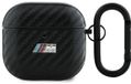 BMW BMA4CMPUCA Airpods 4 hoesje - Zwart, Polyurethancarbon, M-collectie