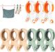 Sans marque 9 pièces pinces à linge - grandes pinces - pinces pour serviette de plage - clips pour serviette de bain - pinces à serviette - pinces à serviette robustes - pinces à serviette pour chaises longues de plage - coupe-vent - serviette de plage - clips pour serviette de plage, linge de lit et vêtements épais